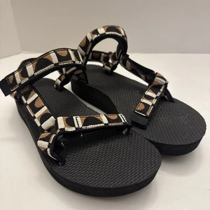 Teva Women's Midform Universal Sandal Bounce Black Lion Size 7 Shoes - Picture 1 of 10