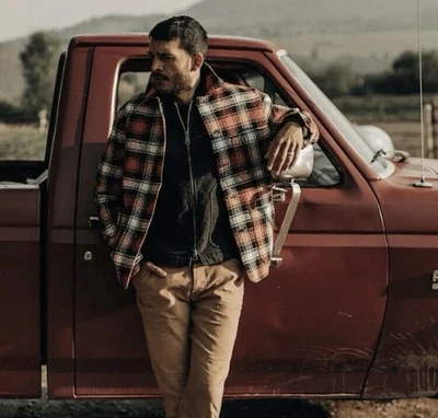 Taylor Stitch - Ojai Jacket in Garnet Plaid Wool - Size 40 - Rare - Image 1 of 4