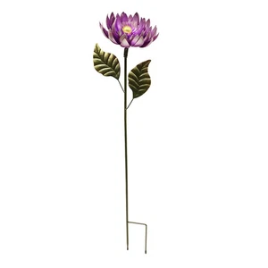 Metall lila Mama Topf Pflanzenpfahl 3D Hof Kunst Garten Outdoor Blume Terrasse Dekor - Bild 1 von 4