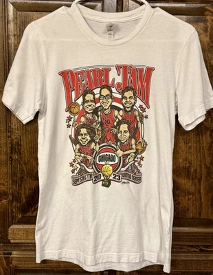 Camiseta Pearl Jam Chicago Bulls 5 de septiembre de 2023 Camiseta Ames Bros Small Tour Band Foto 1 de 4