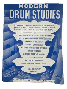 Modern Drum Studies By Simon Sternburg Alfred Music Co. 1950 Paperback Music - Picture 1 of 6