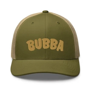 Bubba, Bubba Trucker Cap, retro in rete, scatto in plastica regolabile, nuovo, tappo a 6 pannelli - Foto 1 di 9