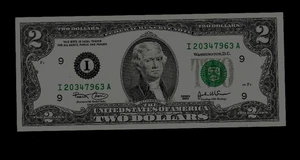 U.S.A (1) BANK NOTE FEDERAL RESERVE  MINNESOTA 2 DOLLARS  2003 UNCIRCULATED - Picture 1 of 2