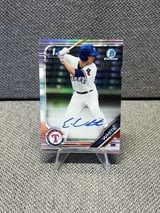 2019 Bowman Chrome Eli White Refractor Auto 1st Prospect /499 #CPA-EW - Picture 1 of 3