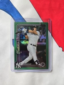 Jasson Dominguez- Green Foil /99- 2025 Topps Series 2 #590- Yankees - Picture 1 of 2