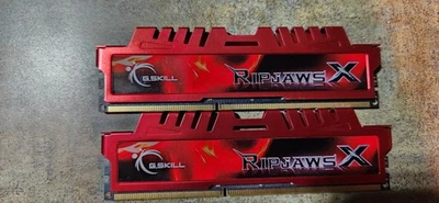 G.Skill Ripjaws P3-12800CL 10D-16GBXL 16GRR (8GBx2) 16gb kit DDR3 RED Open Box - Image 1 of 2