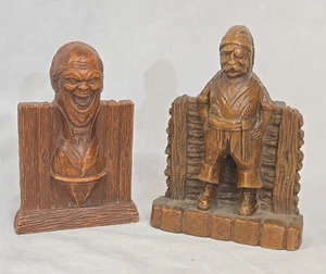 Figura pirata Ornawood de mediados de siglo de colección porta tarjetas de juego rara hecha en EE. UU. - Imagen 1 de 5