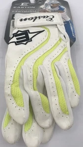 Easton Batting Gloves Womens Size Small White Yellow  - Picture 1 of 6