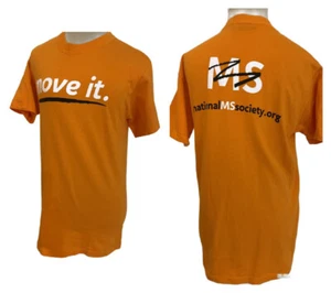 Camiseta MS Sociedad de Esclerosis Múltiple MOVE IT S Naranja Adulto Gráfico Tejido Top - Imagen 1 de 8