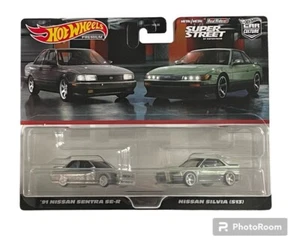 Hot Wheels Premium Car Culture 2 Pack '91 Nissan Sentra SE-R + Nissan Silvia S13