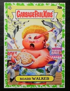 Topps Garbage Pail Kids Food Fight Booger 2021 verde 75b Board Walker - Imagen 1 de 2