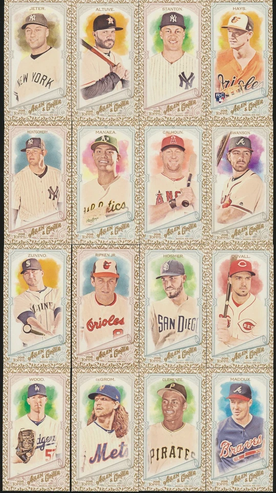 2018 Topps Allen & Ginter Baseball (RETAIL) MINI GOLD PARALLEL Pick From List - Image 1 of 1