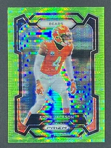 EDDIE JACKSON 2023 Panini Prizm #52 Pulsar Verde Prizm Chicago Bears - Foto 1 di 2