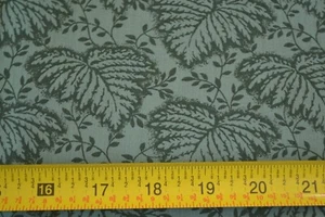 By 1/2 Yd, Dark-Green Leaves on Green Cotton, Thimbleberries/High Country, N989 - Picture 1 of 5