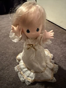 PRECIOUS MOMENTS 9" ANGEL CHRISTMAS TREE TOPPER 1990 #761893 ENESCO NIB - Picture 1 of 11