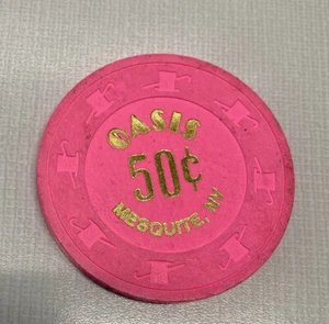 .50 Chip from the Oasis Casino Mesquite Nevada H&C - Picture 1 of 2