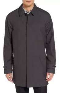 Michael Kors Waterproof Rain Jacket Mac Coat Charcoal Gray Plaid Mens Small NWT - Picture 1 of 9