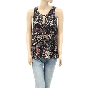 266481 Odd Molly Anthropologie Printed Tank Blouse Top Sleeveless Resort S-1 NEW - Picture 1 of 5