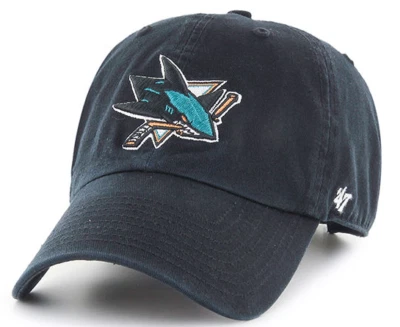 San Jose Sharks Cap NHL Eishockey 47 Brand Kappe Slouch Flach geschnitten