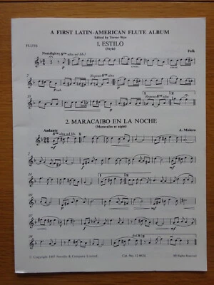Partituras para flauta - Primera música latinoamericana - Ver descripción Foto 1 de 4