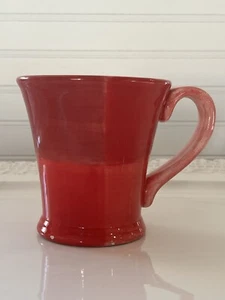 Quaddrettini Tabletops Gallery Handcrafted And Painted Red Coffee Mug - Picture 1 of 20
