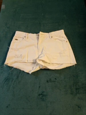Pantalones Cortos Armani Exchange Mujer Blanco Talla 4 Bermudas Damas Denim Envejecido Foto 1 de 4