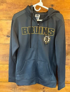Boston Bruins NHL grau Hockey durchgehender Reißverschluss Jacke Hoodie Pullover Damengröße S/P - Bild 1 von 7