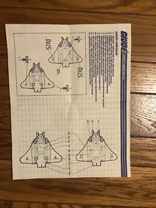 Vintage 1988 GI JOE Destro's Despoiler Blueprints solo manuale istruzioni ARAH - Foto 1 di 2