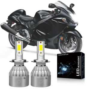 Lampadine faro led alta potenza H7 per Suzuki GSX1300R Hayabusa 99-08 luci basse - Foto 1 di 10
