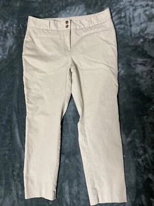 Charter Club Pant Shop Petite Straight Leg Tan Pants Size 14P - Picture 1 of 16