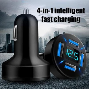 Universal 4-Port USB Car Charger 12V Lighter Socket plug Fast Charge US - Photo 1 sur 11