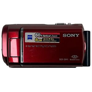 Sony Handycam DCR-SX41 60X Zoom 8GB Memory Camcorder With Battery (WORKS)