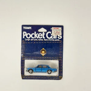 **SUPER RARE** 1986 TOMY Pocket Cars Mercedes 450SEL Blue (MIB) - Picture 1 of 2
