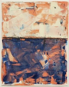 No.988 Original Abstract Modern Minimal Urban Textured Painting By K.A.Davis - Picture 1 of 12