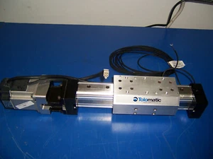 12989 tolomatic MXE25P linear slide 4" travel 5"x2 1/4" plate w/ panasonic motor - Picture 1 of 5