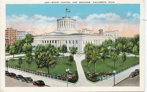 Postcard State Capitol and Ground Columbus Ohio Unposted - Picture 1 of 2