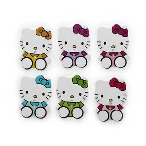 30pcs Cat Wood Buttons for Sewing Scrapbooking Clothing Headwear Decor 30x22mm - Picture 1 of 2