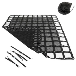 8'×6.75' Heavy Duty Truck Bed Cargo Net Pickup Trucks w Cam Buckles S-Hooks - Picture 1 of 9
