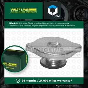 Radiator Cap fits PEUGEOT EXPERT 222, 223 1.9D 96 to 06 Firstline Quality New - Picture 1 of 3