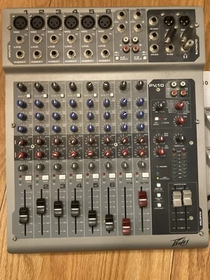 Peavy 10 compact mixer with power cord and operations guide - Image 1 of 4