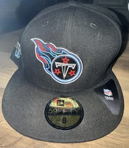 Tennessee Titans New Era Black 2020 NFL Draft 59FIFTY Fitted Hat - Size 8 - Picture 1 of 7