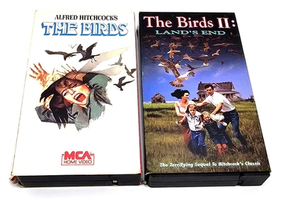 The Birds VHS 1985 MCA  & The Birds II Land's End VHS 1997 2-Lot Bundle - Image 1 of 4