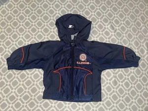 Vintage Illinois Fighting Illini Kinderjacke. 12 Mo. Chief Illiniwek. (B6) - Bild 1 von 11