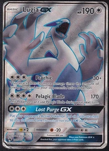 Pokemon TCG Lugia GX Full Art Ultra Rare Karte 207/214 Verlorener Donner - Bild 1 von 2