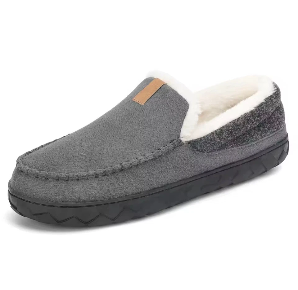 Zapatillas de Invierno Zapatos para Hombres - 2 Colores Zapatos de Casa Cálidos Algodón Zapatilla Calzado Foto 1 de 4