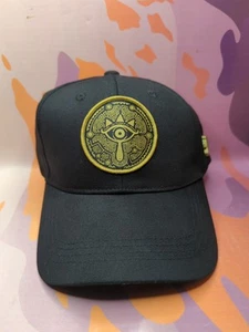 Zelda Breath of the Wild Sheikah Slate Hat w Pin Gold Cap Official Nintendo - Picture 1 of 6