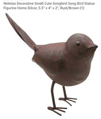 Decoración de pájaro cantor de metal para granja/casa de campo/primitivo/país  Foto 1 de 4