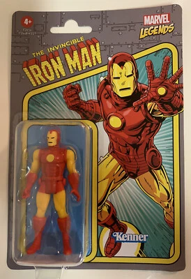 Marvel Legends Retro THE INVINCIBLE IRON MAN 3.75" Figure by Kenner - Image 1 of 4