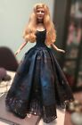 Mary Jane Redhead Tonner Doll With Ooak Turquoise & Black Silk Gown