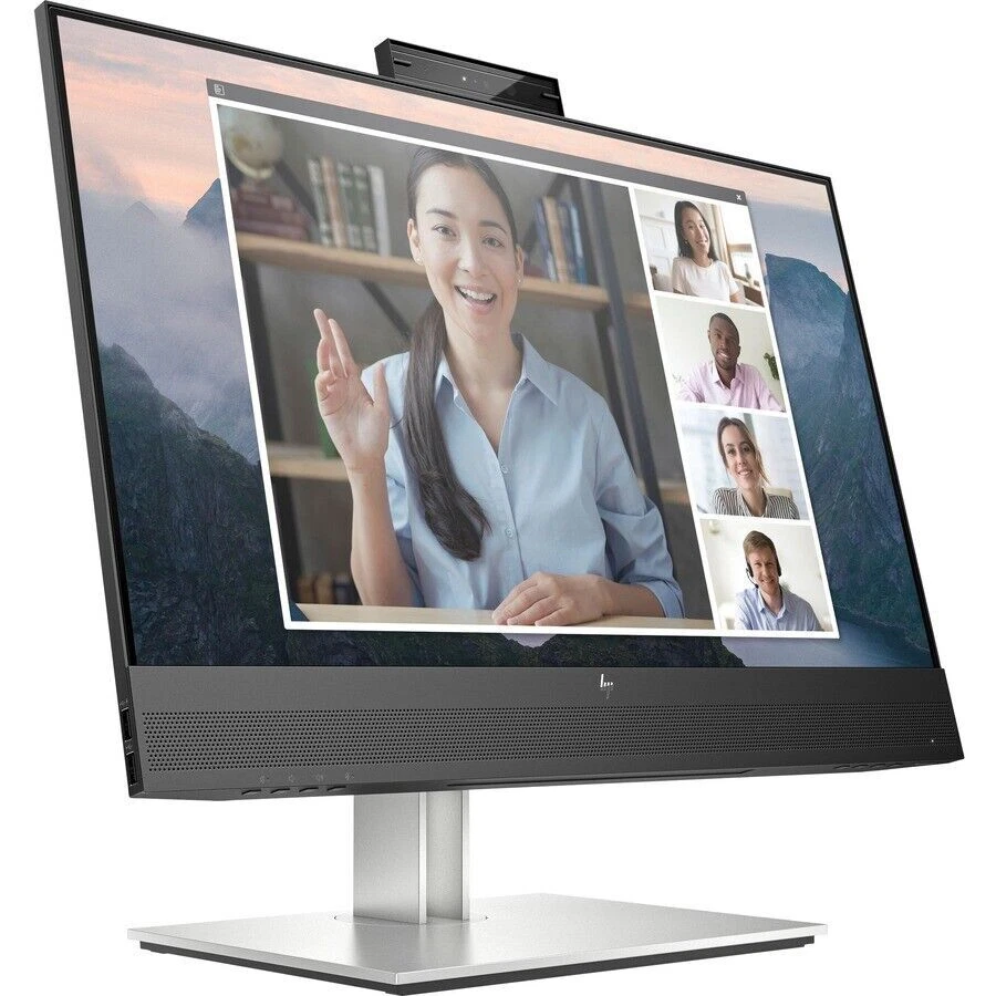 HP E24m G4 23.8 inch IPS LCD Conferencing Monitor - Black/Silver - Image 1 of 1
